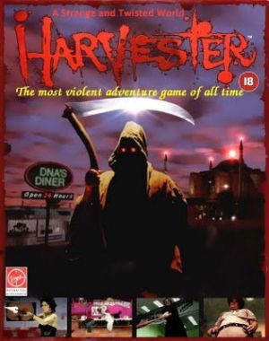 European cover art Image credit https://en.wikipedia.org/wiki/Harvester_(video_game)