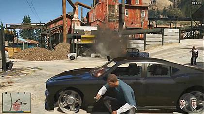 "Grand Theft Auto V combat" by Source. Licensed under Fair use via Wikipedia - https://en.wikipedia.org/wiki/File:Grand_Theft_Auto_V_combat.jpg#/media/File:Grand_Theft_Auto_V_combat.jpg