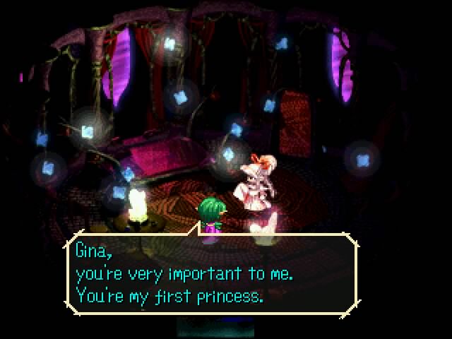 Asellus takes Gina as her princess in the "bad" Mystic ending. Image credit http://lparchive.org/SaGa-Frontier/Update%2033/