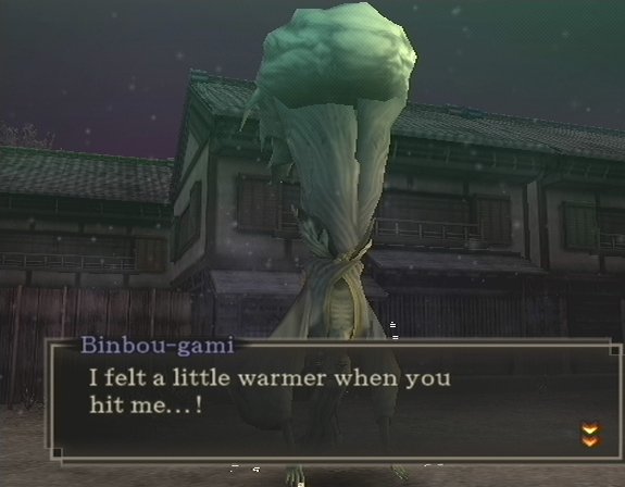 Binbou-gami during fight with Raidou